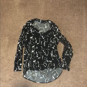 Black and White Women's Top